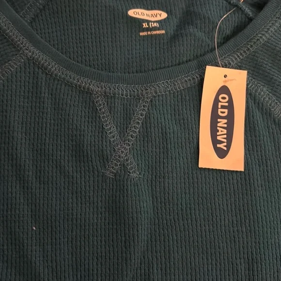 Bundle of Old Navy and Ruum Teal and Floral XL Long Sleeve Tees - Picture 3 of 14